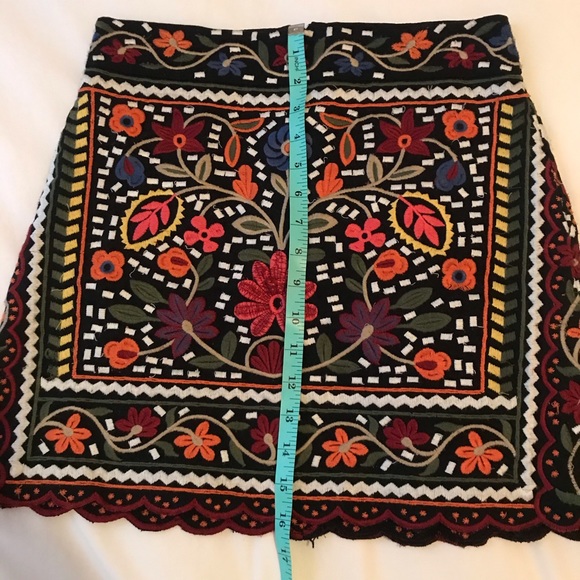 Embroidered Mini Skirt - Picture 10 of 10